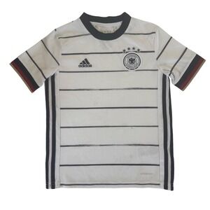 Adidas Germany Kids Soccer Jersey 9–10Y Play Shirt Aeroready White